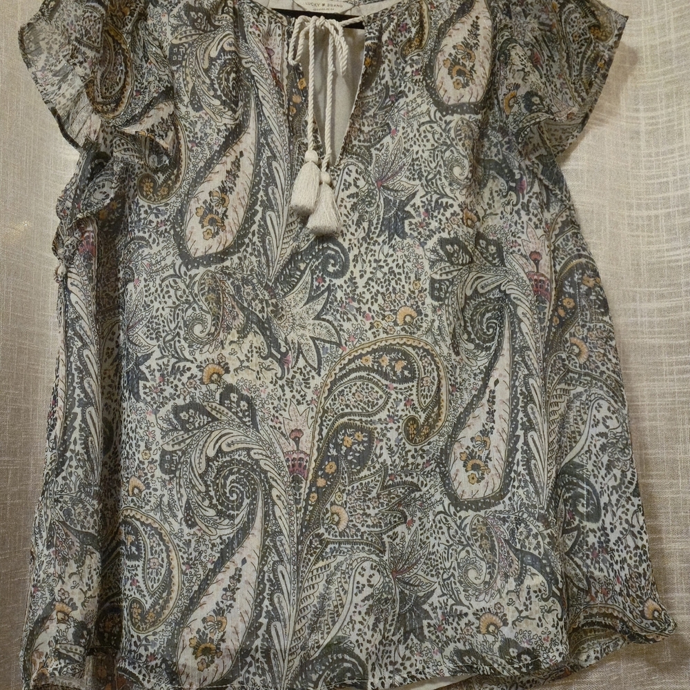 💕Lucky Brand Floral Print Top